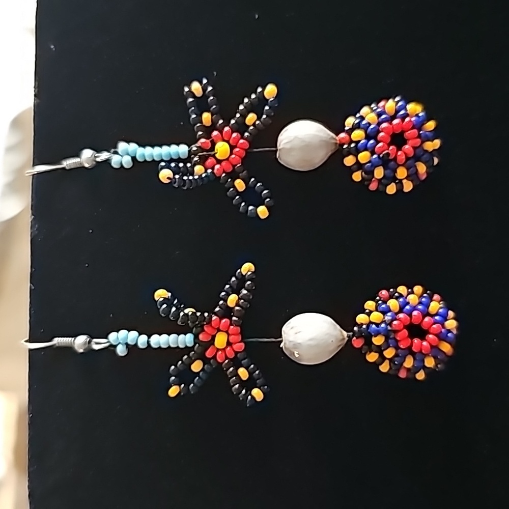 Handmade Glass Beaded Earrings Box A/5